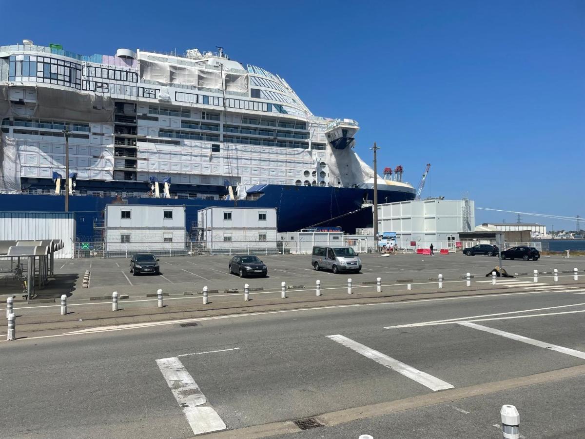 Studio Cosy Avec Terrasse, Proche Chantiers Et Airbus Saint-Nazaire  Extérieur photo